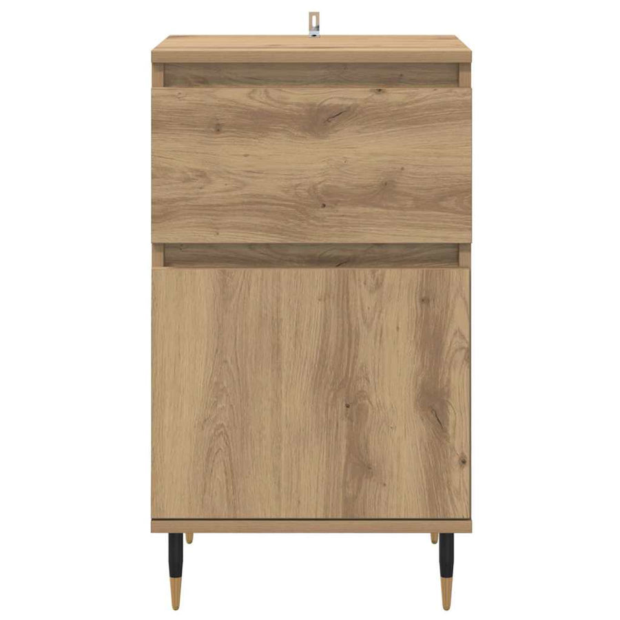 Dressoir Artisan Eiken 40 x 35 x 70 cm Gemonteerd hout en ijzer