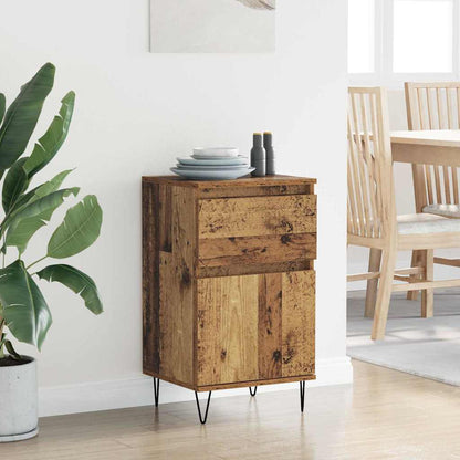 Dressoir met lade Oud hout 35 x 40 x 70 cm Bewerkt hout