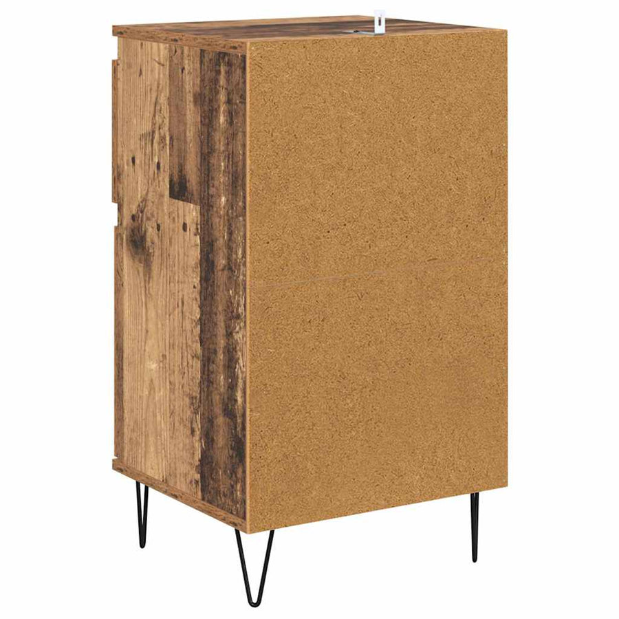 Dressoir met lade Oud hout 35 x 40 x 70 cm Bewerkt hout