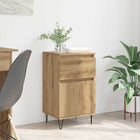 Dressoir bewerkt hout 35x40x70 cm artisanaal eiken