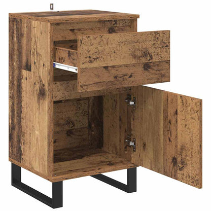 Dressoir met lade Oud hout 35 x 40 x 70 cm Bewerkt hout