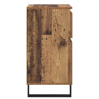 Dressoir met lade Oud hout 35 x 40 x 70 cm Bewerkt hout