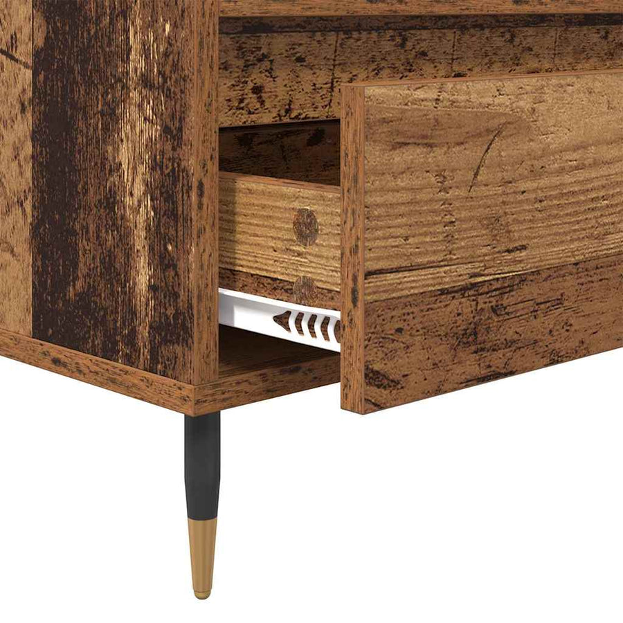 TV-kast Oud Hout 100 x 34,5 x 44,5 cm Gemonteerd hout en ijzer