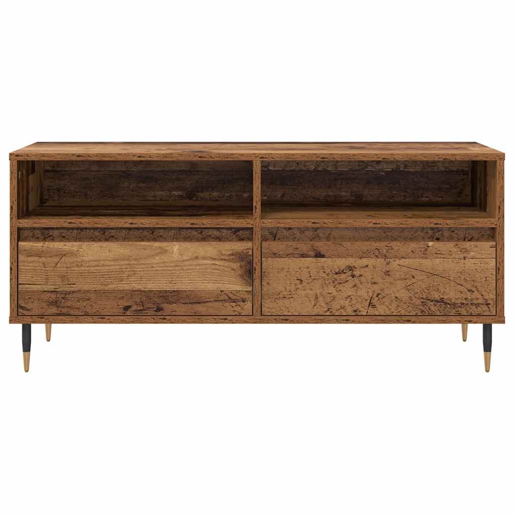 TV-kast Oud Hout 100 x 34,5 x 44,5 cm Gemonteerd hout en ijzer