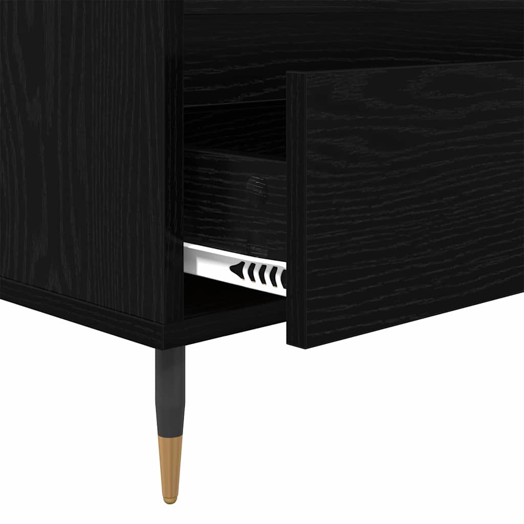 TV-kast met lade Zwart Eiken 100 x 34,5 x 44,5 cm