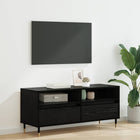 TV Cabinet with Drawer Black Oak 100 x 34.5 x 44.5 cm