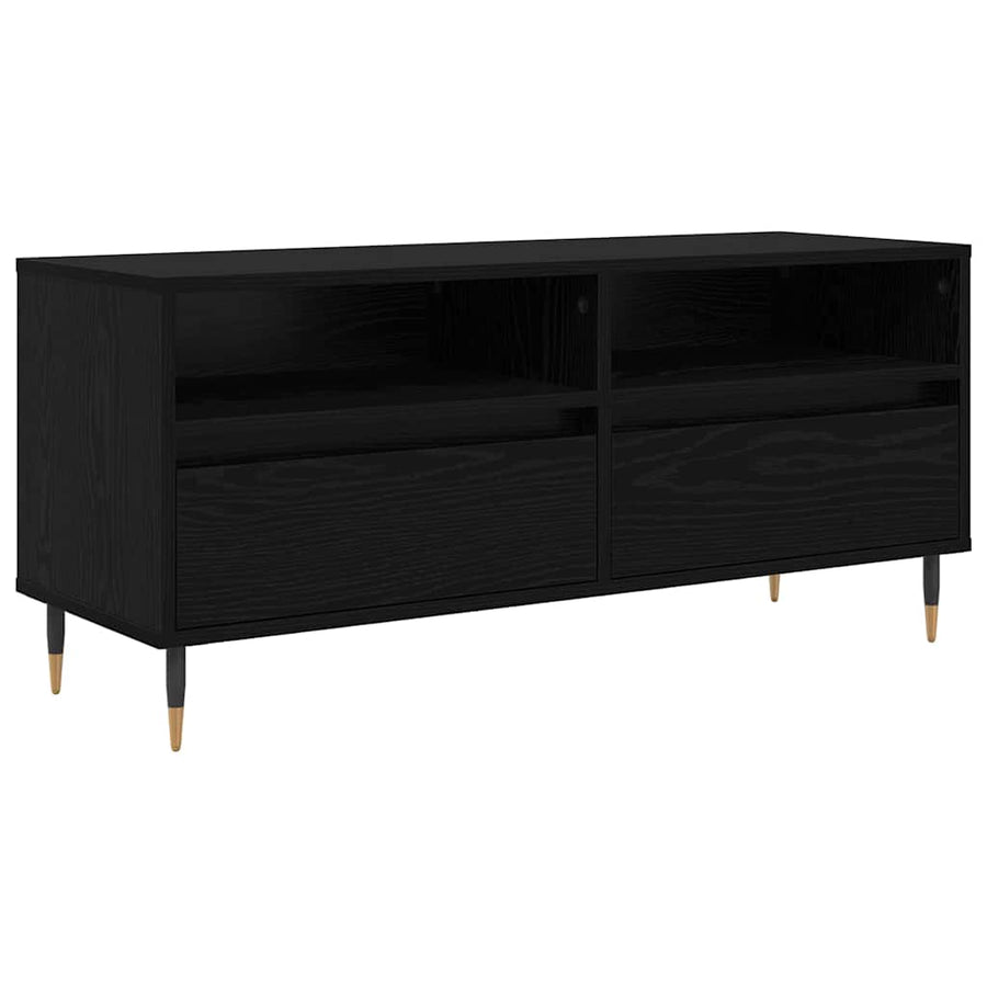 TV-kast met lade Zwart Eiken 100 x 34,5 x 44,5 cm