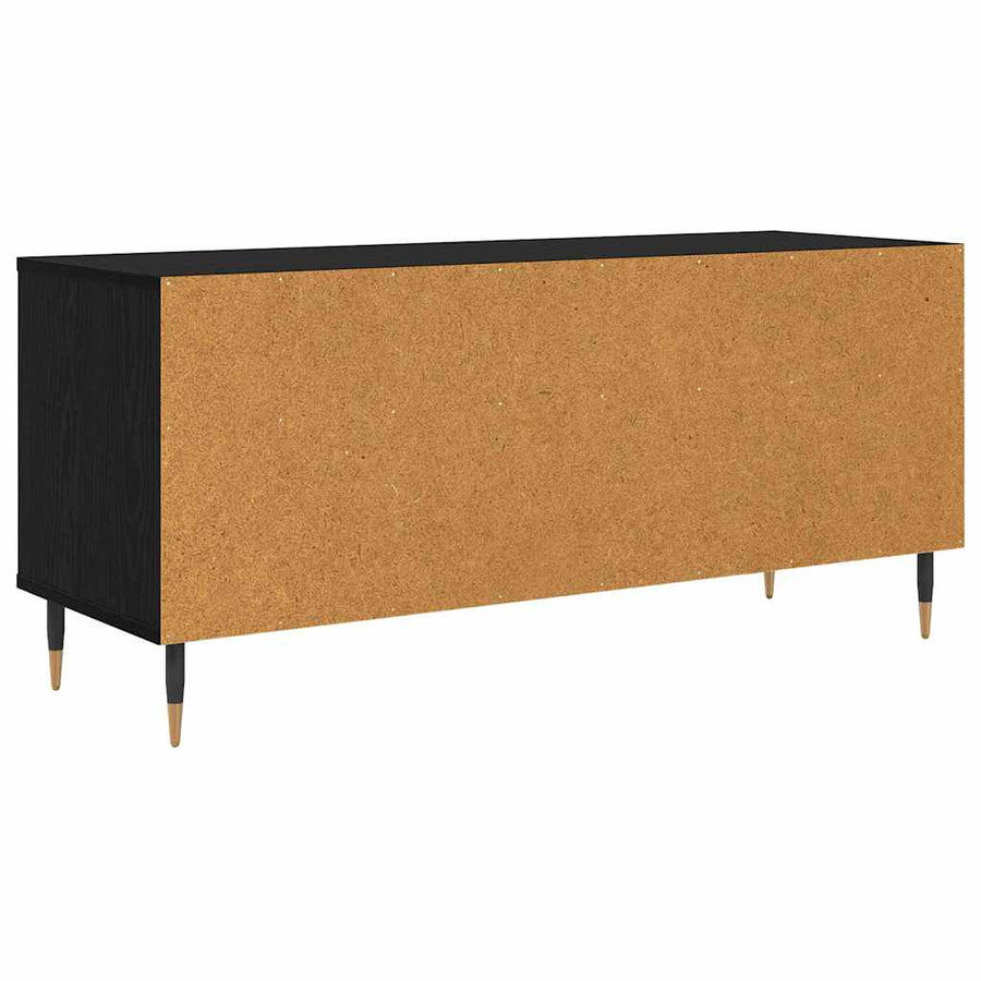 TV-kast met lade Zwart Eiken 100 x 34,5 x 44,5 cm
