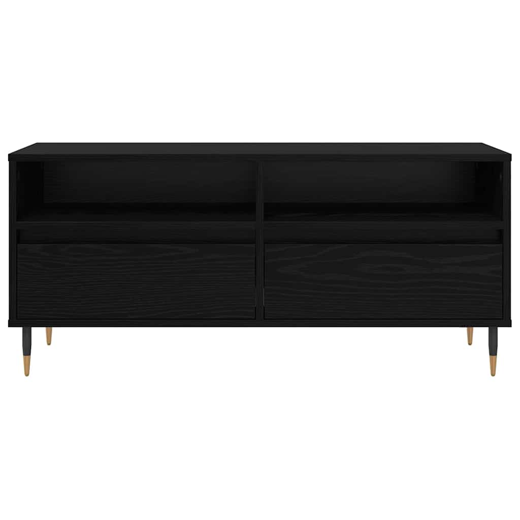 TV-kast met lade Zwart Eiken 100 x 34,5 x 44,5 cm