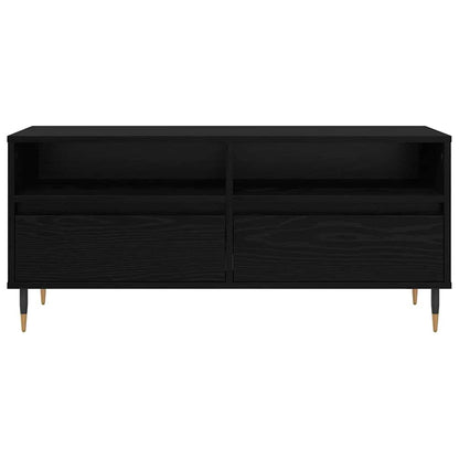 TV-kast met lade Zwart Eiken 100 x 34,5 x 44,5 cm
