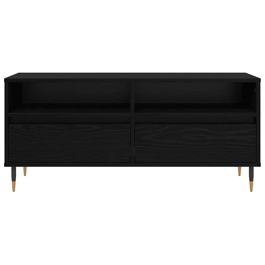 TV-kast met lade Zwart Eiken 100 x 34,5 x 44,5 cm