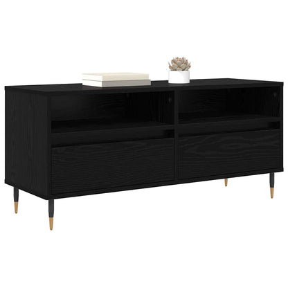 TV-kast met lade Zwart Eiken 100 x 34,5 x 44,5 cm