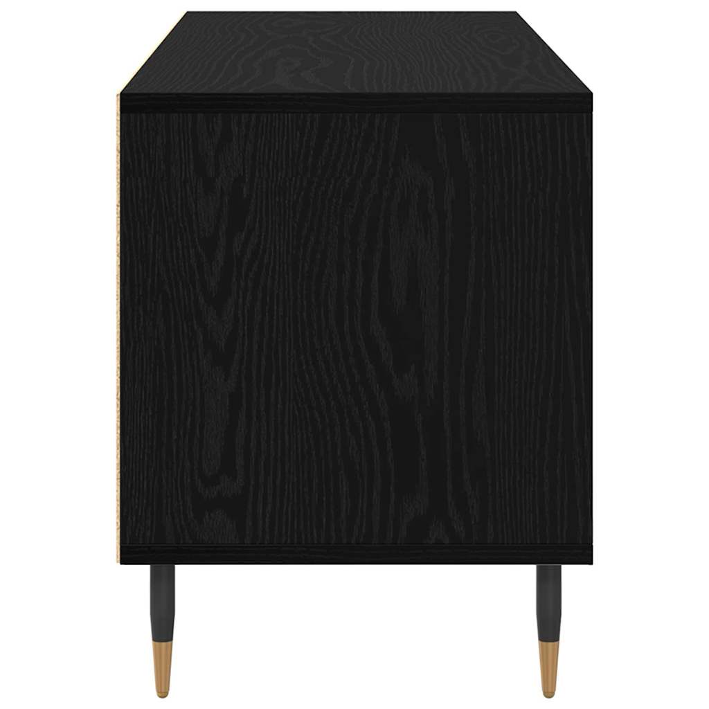 TV-kast met lade Zwart Eiken 100 x 34,5 x 44,5 cm