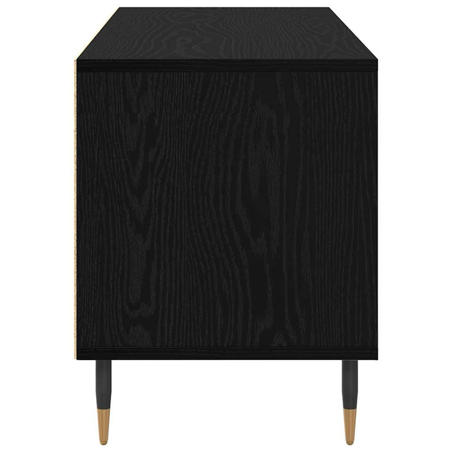 TV-kast met lade Zwart Eiken 100 x 34,5 x 44,5 cm