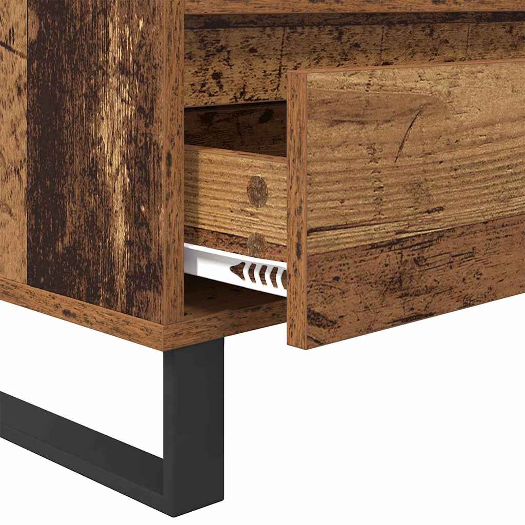 TV-kast Oud Hout 100 x 34,5 x 44,5 cm Gemonteerd hout en ijzer