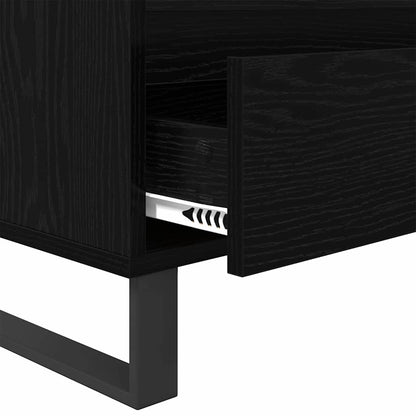 TV-kast met lade Zwart Eiken 100 x 34,5 x 44,5 cm
