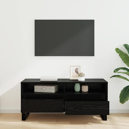 TV-kast met lade Zwart Eiken 100 x 34,5 x 44,5 cm
