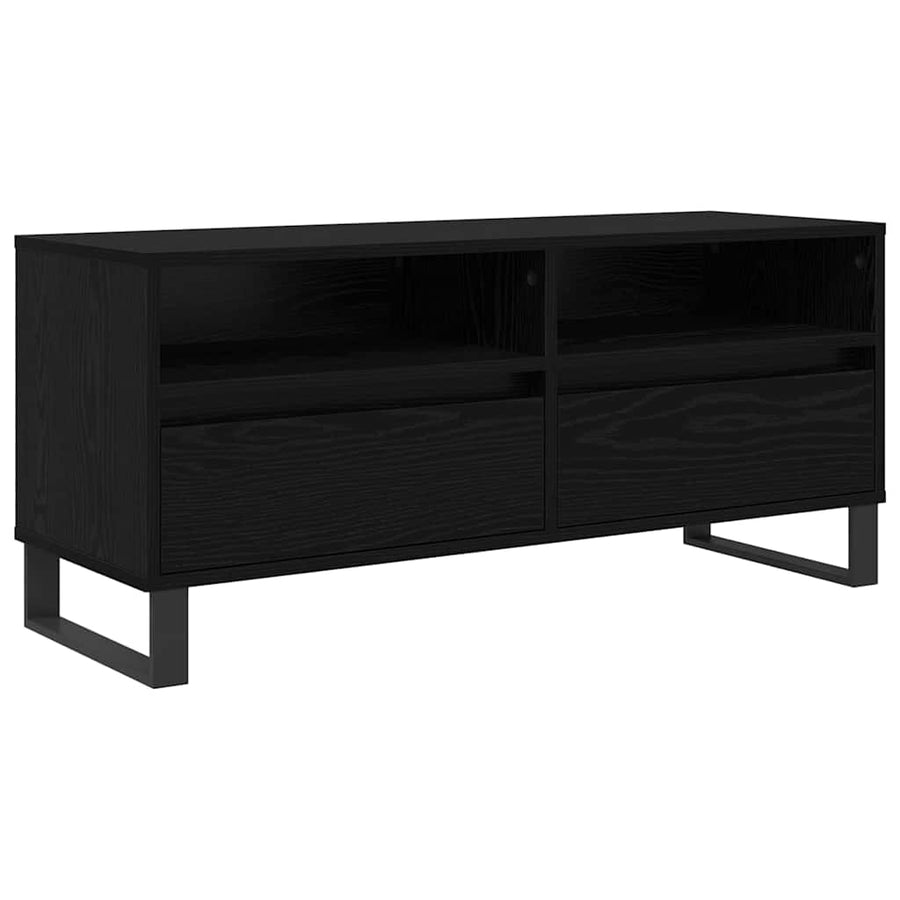 TV-kast met lade Zwart Eiken 100 x 34,5 x 44,5 cm