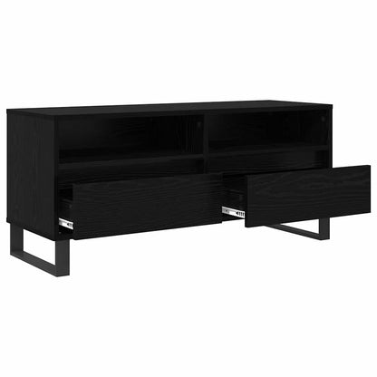 TV-kast met lade Zwart Eiken 100 x 34,5 x 44,5 cm