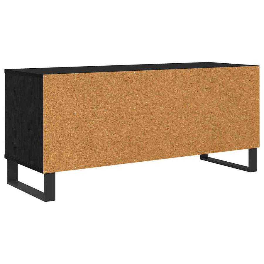 TV-kast met lade Zwart Eiken 100 x 34,5 x 44,5 cm