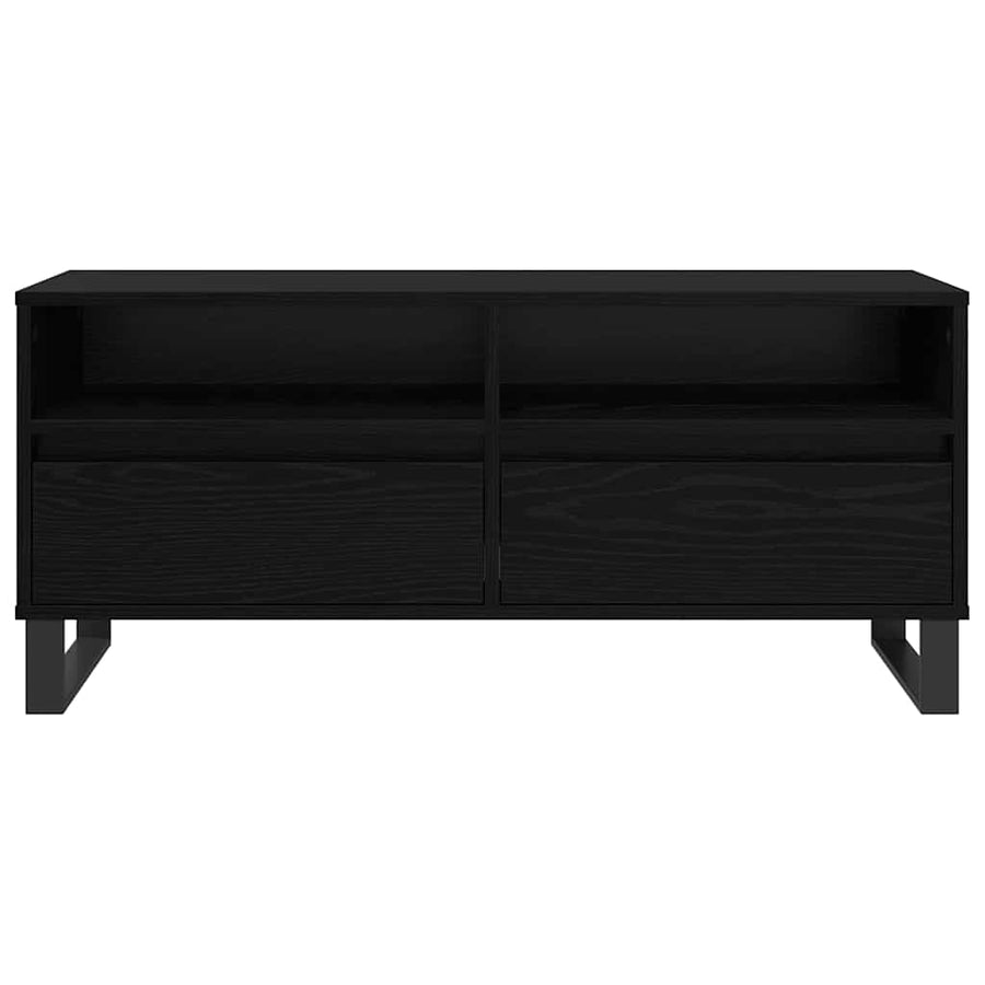 TV-kast met lade Zwart Eiken 100 x 34,5 x 44,5 cm