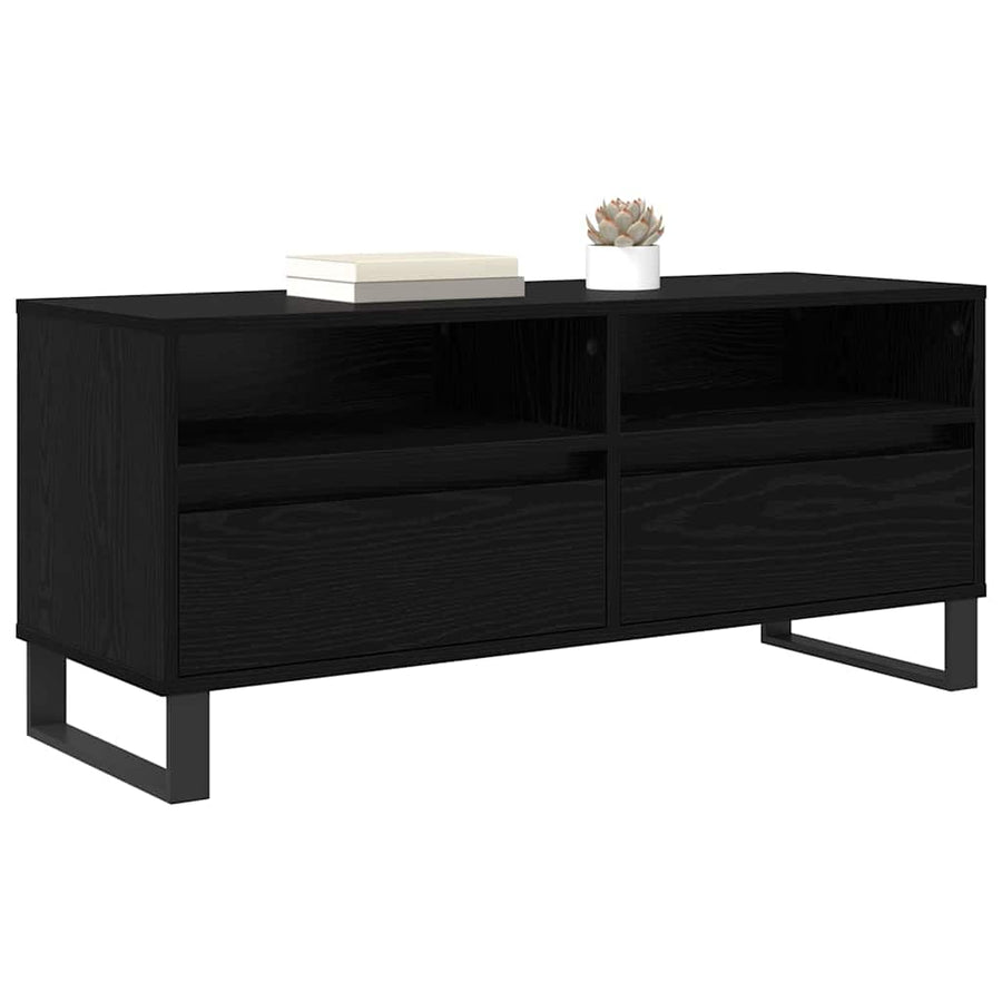 TV-kast met lade Zwart Eiken 100 x 34,5 x 44,5 cm