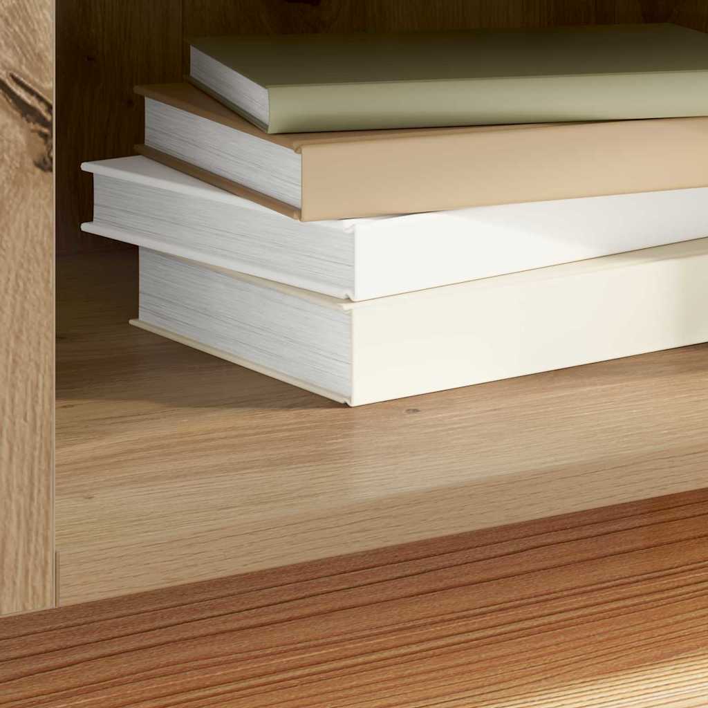 Platenkast met plank met opslag Artisan Eiken 121 x 38 x 48 cm