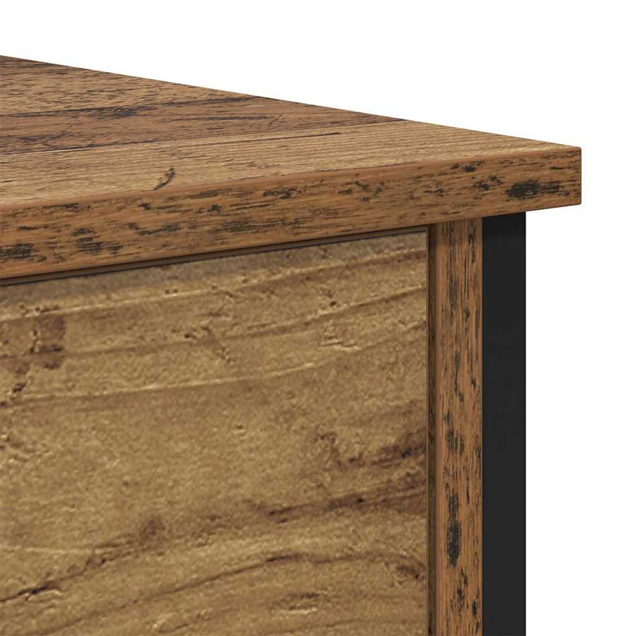 Nachtkastje 2 pcs Oud hout 34 x 35,5 x 45 cm Bewerkt hout