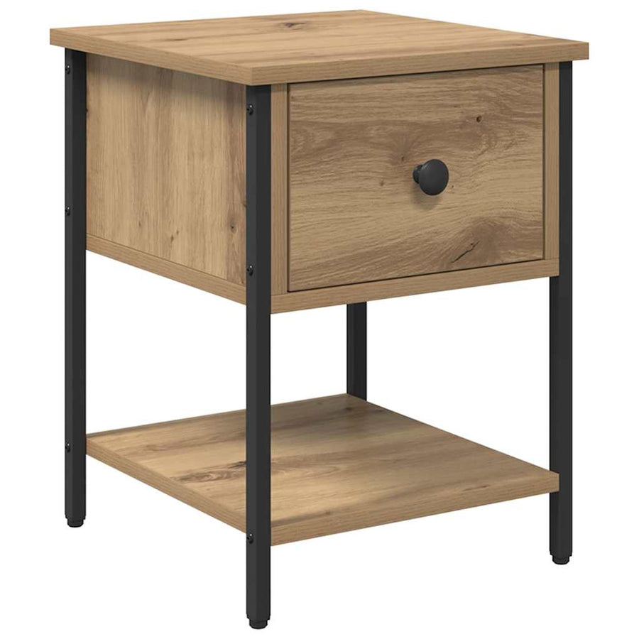 Nachtkastje Artisan Eiken 34 x 35,5 x 45 cm Bewerkt hout