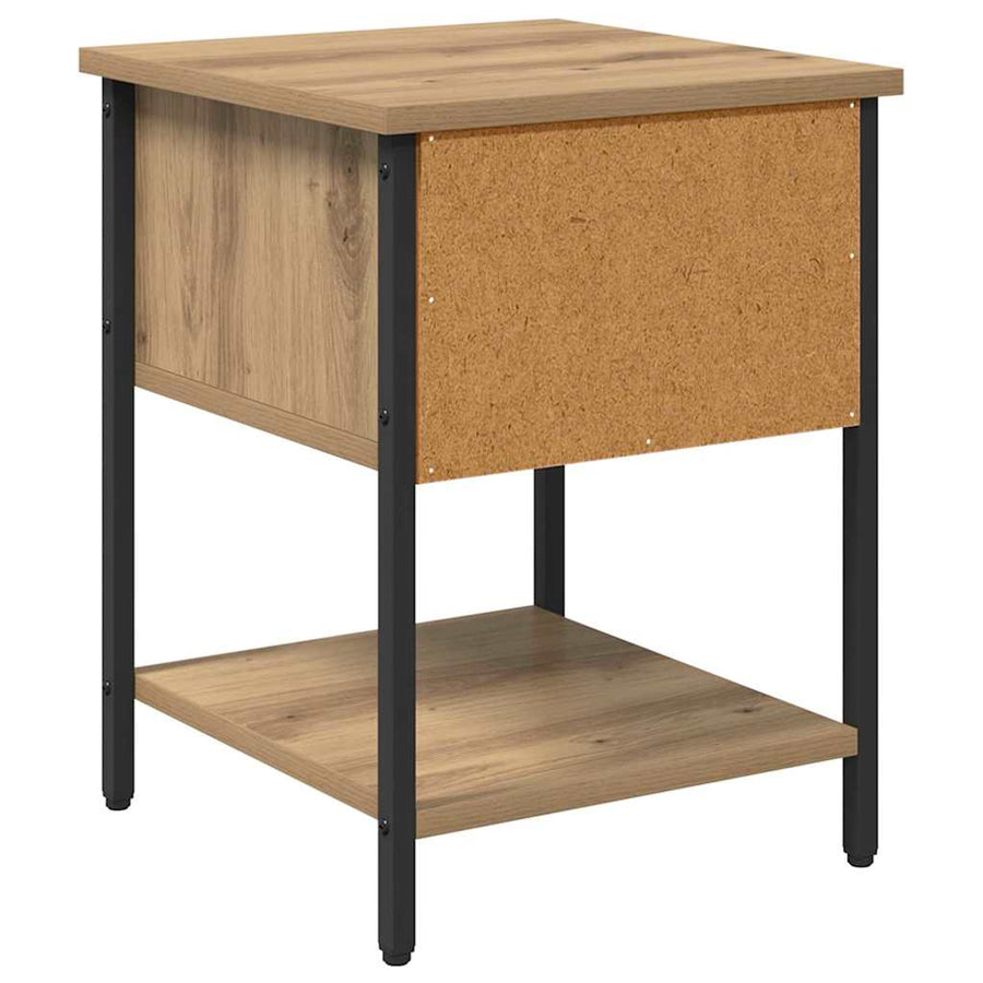 Nachtkastje 2 pcs artisanaal eikenkleurig 34 x 35,5 x 45 cm