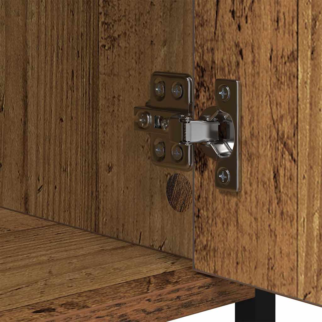 Nachtkastje Oud Hout 40 x 42 x 60cm Bewerkt hout