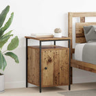 Nightstand 2 pcs Solid wood 40 x 42 x 60cm Engineered wood
