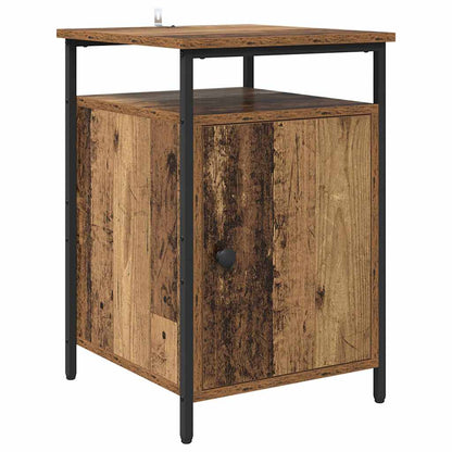 Nachtkastje 2 pcs Oudhout 40 x 42 x 60cm Bewerkt hout