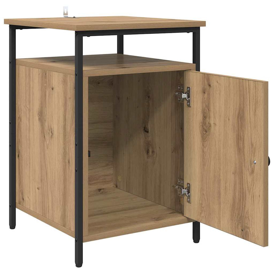 Nachtkastje Artisan Eiken 40 x 42 x 60cm Bewerkt hout