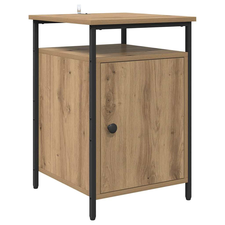 Nachtkastje 2 pcs Artisan Eiken 40 x 42 x 60cm Bewerkt hout