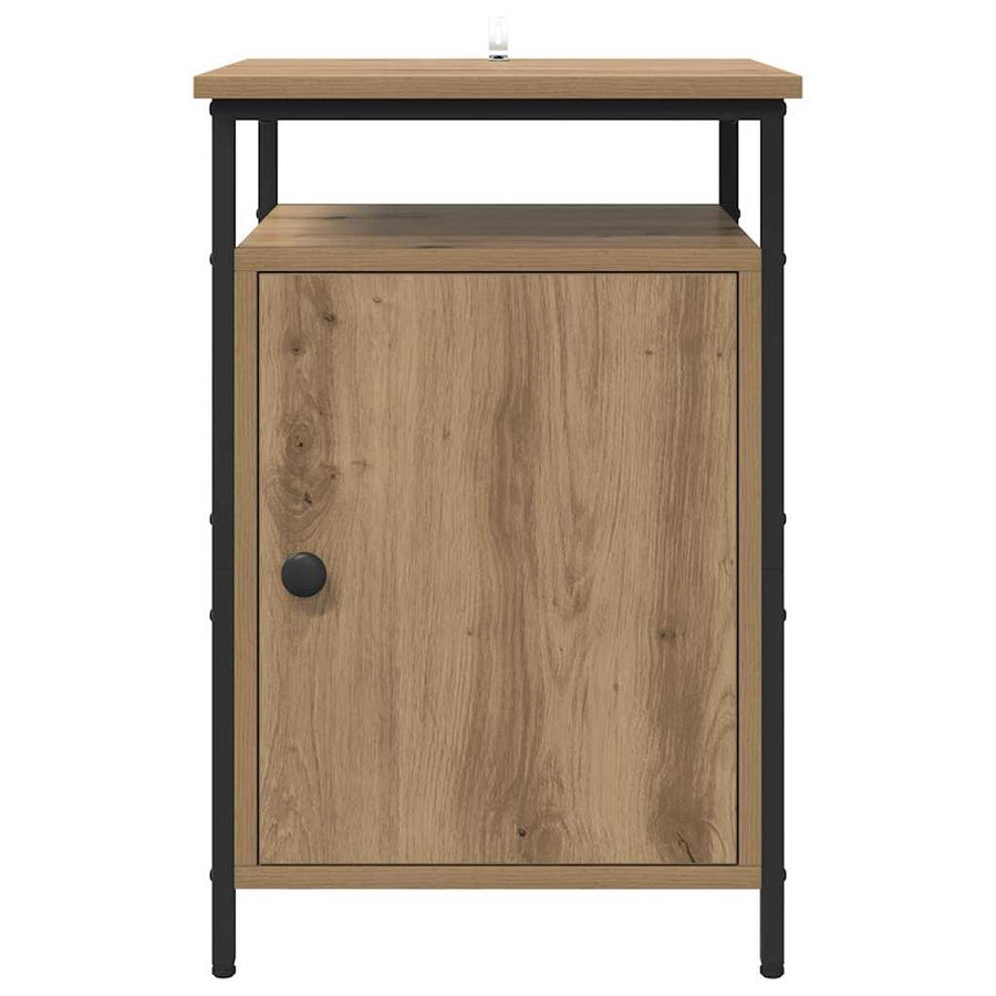 Nachtkastje 2 pcs Artisan Eiken 40 x 42 x 60cm Bewerkt hout