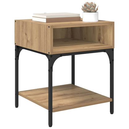Nachtkastje Artisan Eiken 40 x 40 x 50 cm Bewerkt hout