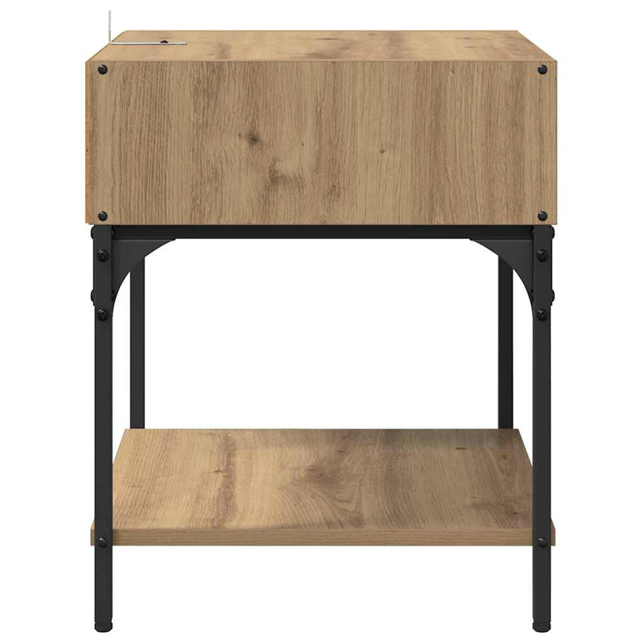Nachtkastje Artisan Eiken 40 x 40 x 50 cm Bewerkt hout