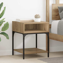 Nachtkastje 2 pcs Artisan Eiken 40 x 40 x 50 cm Bewerkt hout