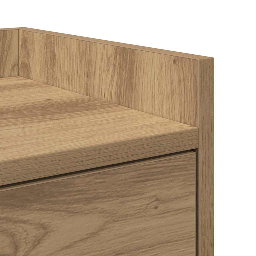 Nachtkastje met lade Artisan Eiken 40 x 29 x 60 cm Bewerkt hout