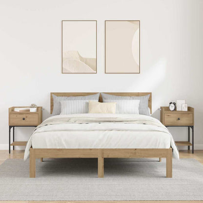 Nachtkastje 2 pcs Artisan Eiken 40 x 29 x 60 cm Bewerkt hout