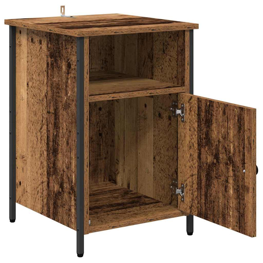 Nachtkastje Oudhout 40 x 42 x 60 cm Bewerkt hout