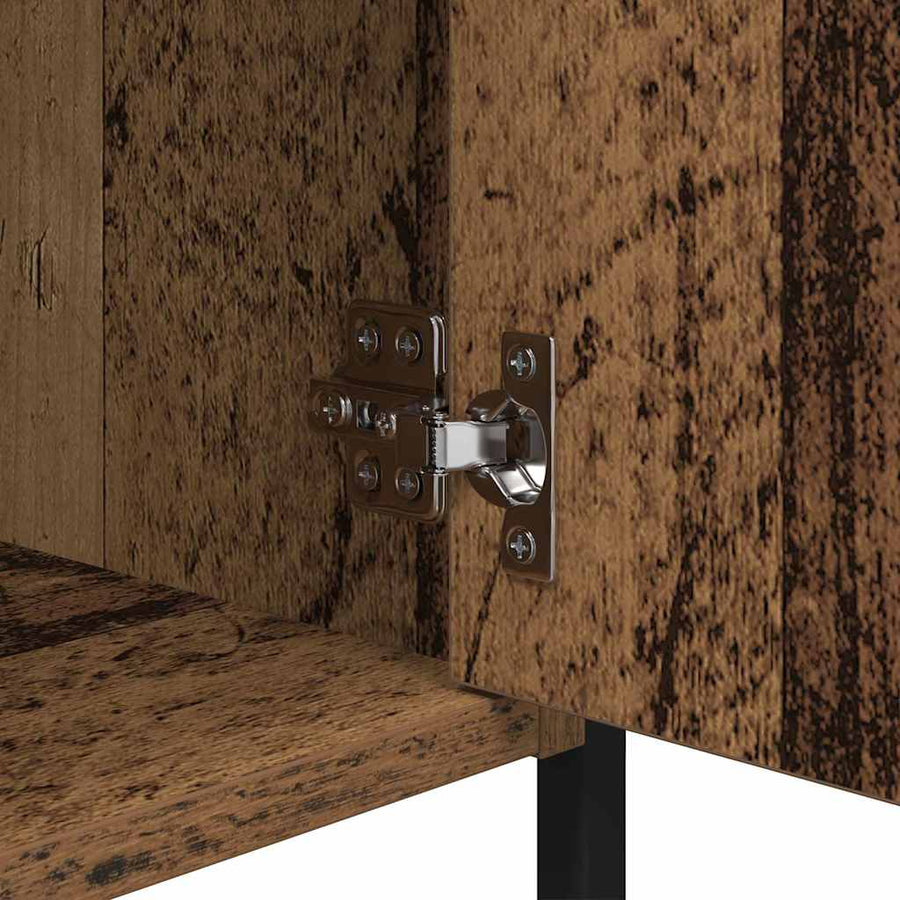 Nachtkastje 2 pcs Oudhout 40 x 42 x 60 cm Bewerkt hout