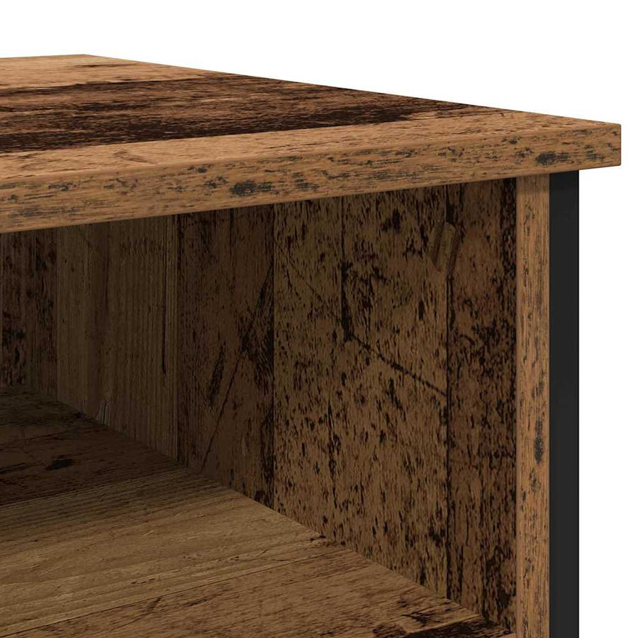 Nachtkastje 2 pcs Oudhout 40 x 42 x 60 cm Bewerkt hout