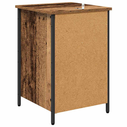 Nachtkastje 2 pcs Oudhout 40 x 42 x 60 cm Bewerkt hout