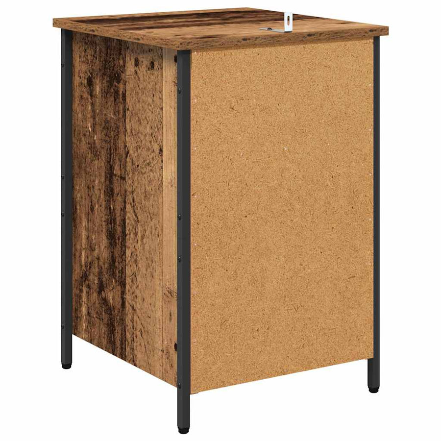 Nachtkastje 2 pcs Oudhout 40 x 42 x 60 cm Bewerkt hout
