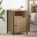 Bedside Table 2 pcs Artisan Oak 40 x 42 x 60 cm Engineered Wood