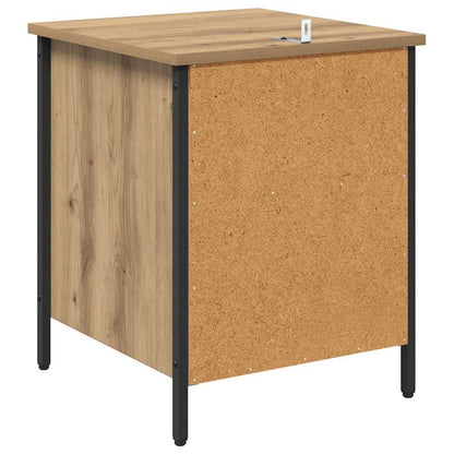 Nachtkastje met lade Artisan Eiken 40 x 42 x 50 cm Bewerkt hout