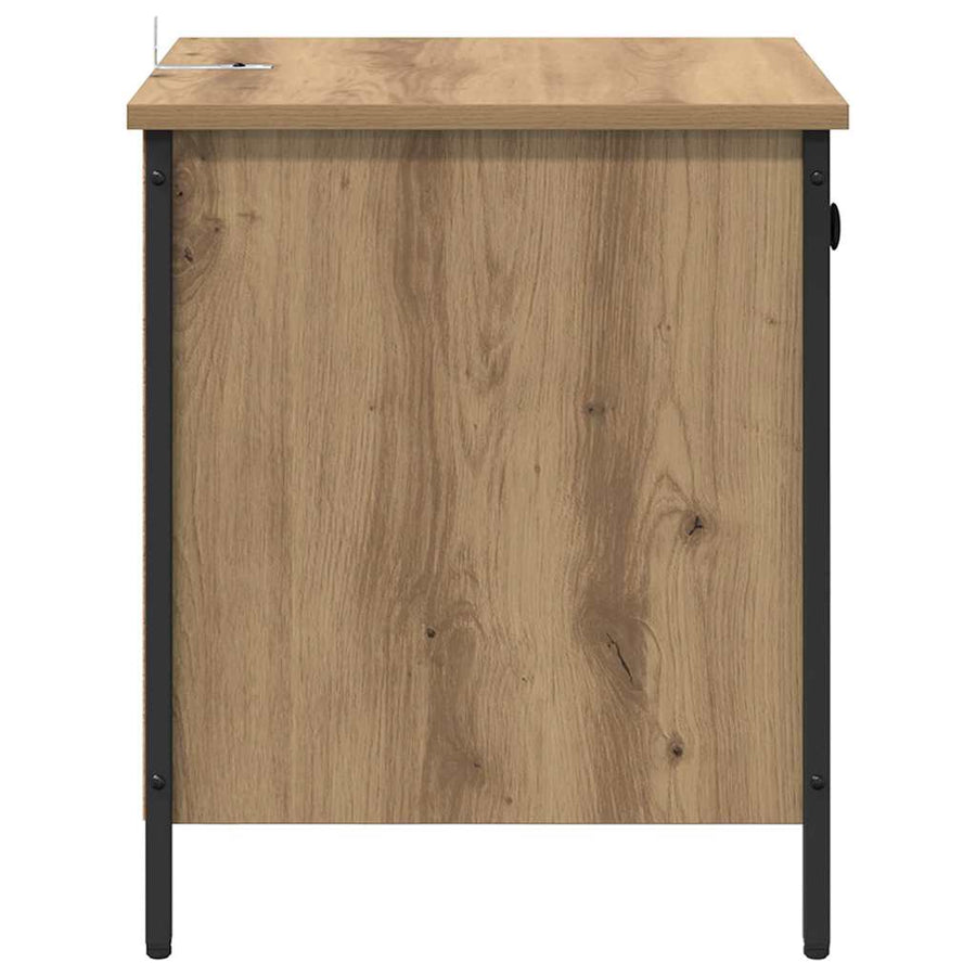 Nachtkastje met lade Artisan Eiken 40 x 42 x 50 cm Bewerkt hout
