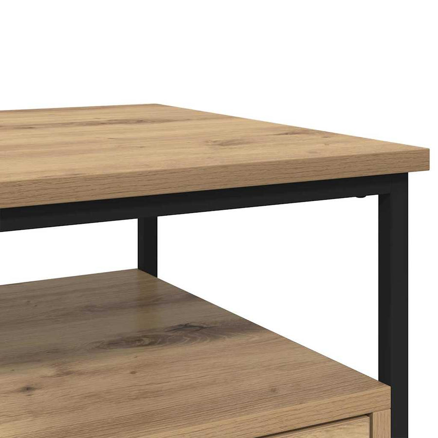 Nachtkastje 2 pcs Artisan Eiken 40 x 42 x 56 cm Bewerkt hout
